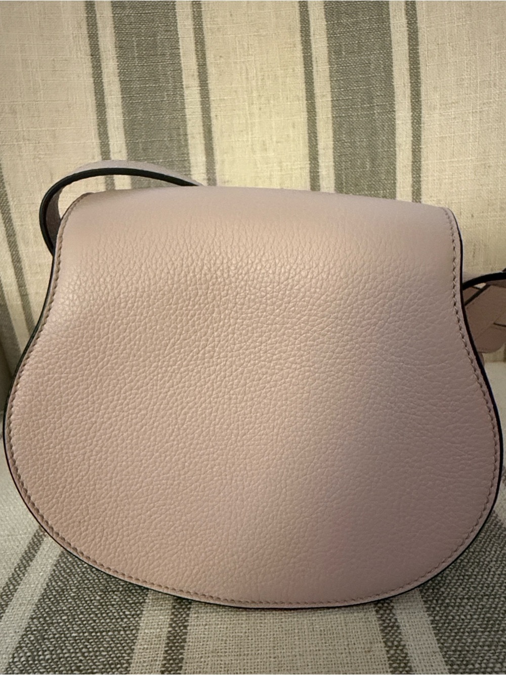 Chloe  Misty Lavender Leather Saddle Crossbody Bag - Picture 4 of 10